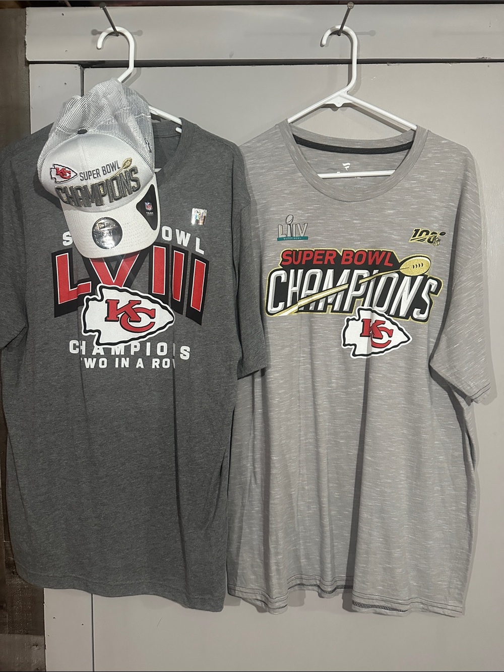 Nike Kids Gray Kansas City Chiefs Super Bowl Champions Tee(s)